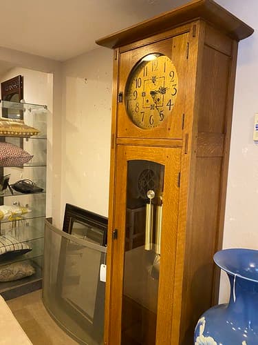 Stickley Model 86 Arts and Crafts Style Oak Grandfather Clock - $1995