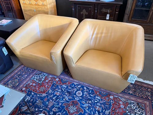 Sancal Spain Design by Jose Manuel Ferrero for Estudihag Wheat Top Grain Leather - $799/ea