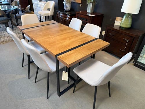 7 Pieces Dining Set with table and 6 side chairs - $348
