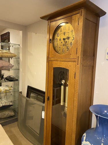 Stickley Model 86 Arts and Crafts Style Oak Grandfather Clock - $1995