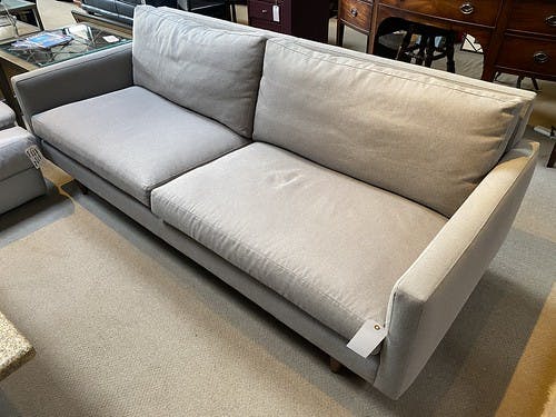 Room and Board Jasper 2 over 2 86” Sofa Blend Down Cushions Grey - $799
